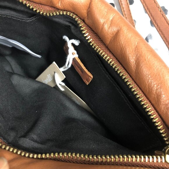 MADEWELL $110 Puffy Crossbody Leather Bag English Saddle NI331 - Picture 4 of 6